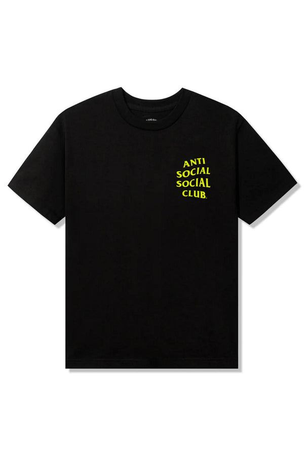 Anti Social Social Club Yellow Banded Tee Black