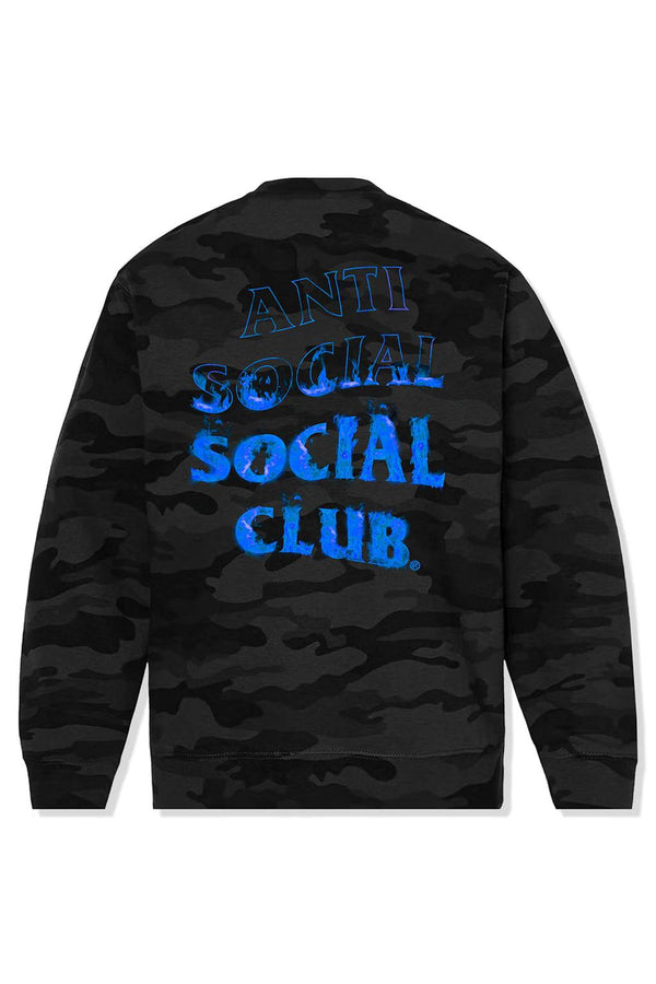 Anti Social Social Club A Fire Inside Crewneck Black Camo