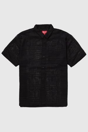 Supreme Mesh Stripe S/S Shirt Black