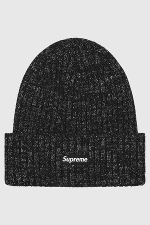 Supreme Overdyed Beanie Metallic Black