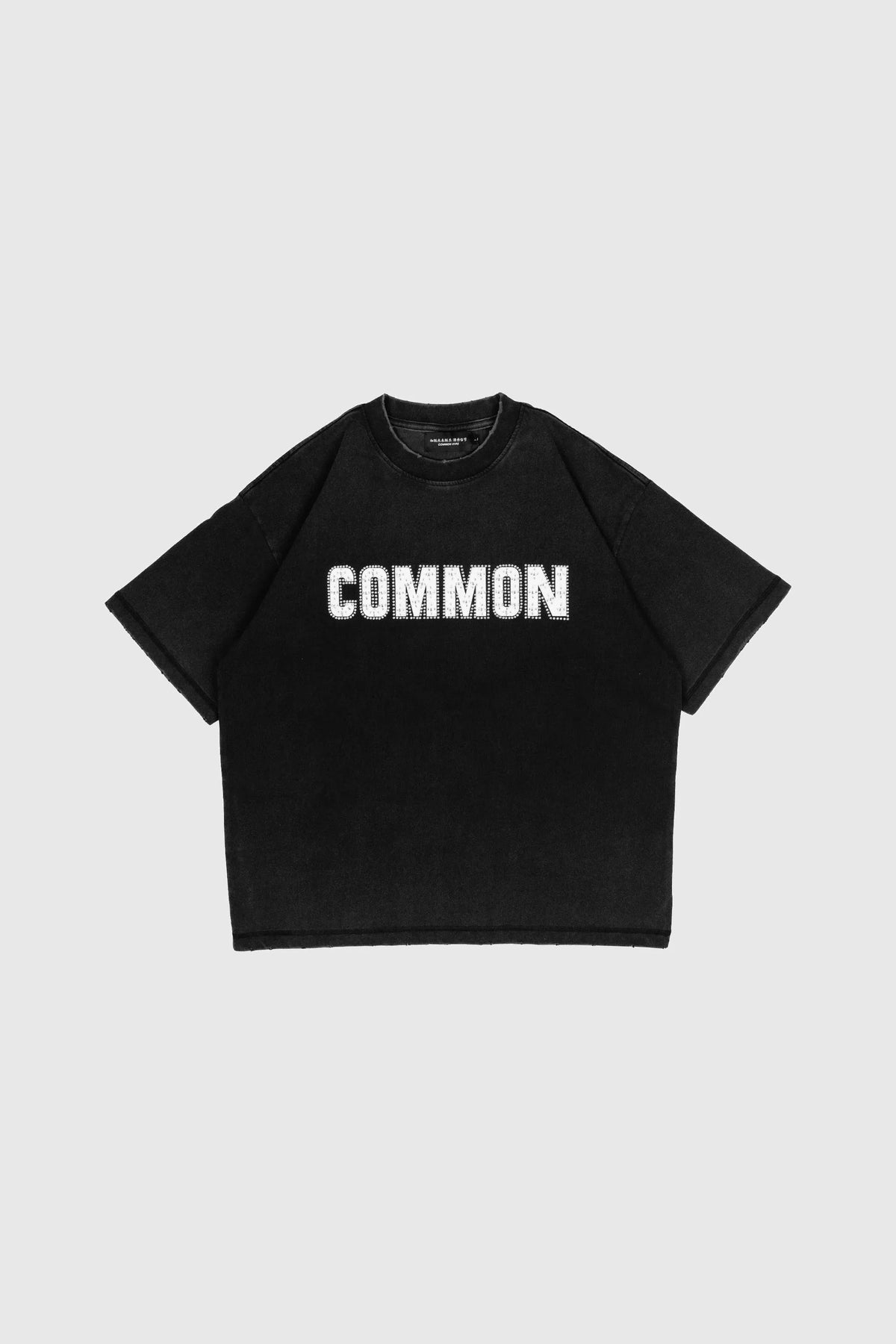 Common Hype Rhinestone Tee - Vintage Black