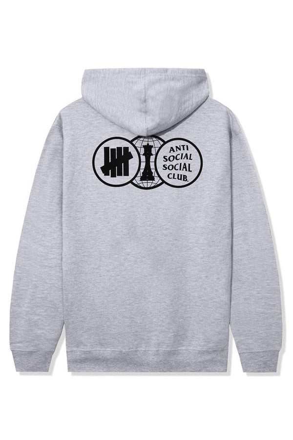 Anti Social Social Club x Undefeated Position Hoodie Grey