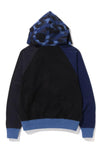 BAPE Color Camo Relaxed Fit Full Zip Hoodie Navy