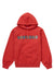 Supreme Collegiate Patchwork Leather Hooded Sweatshirt Burnt Red