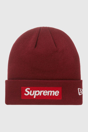 Supreme New Era Box Logo Beanie (FW22) Cardinal