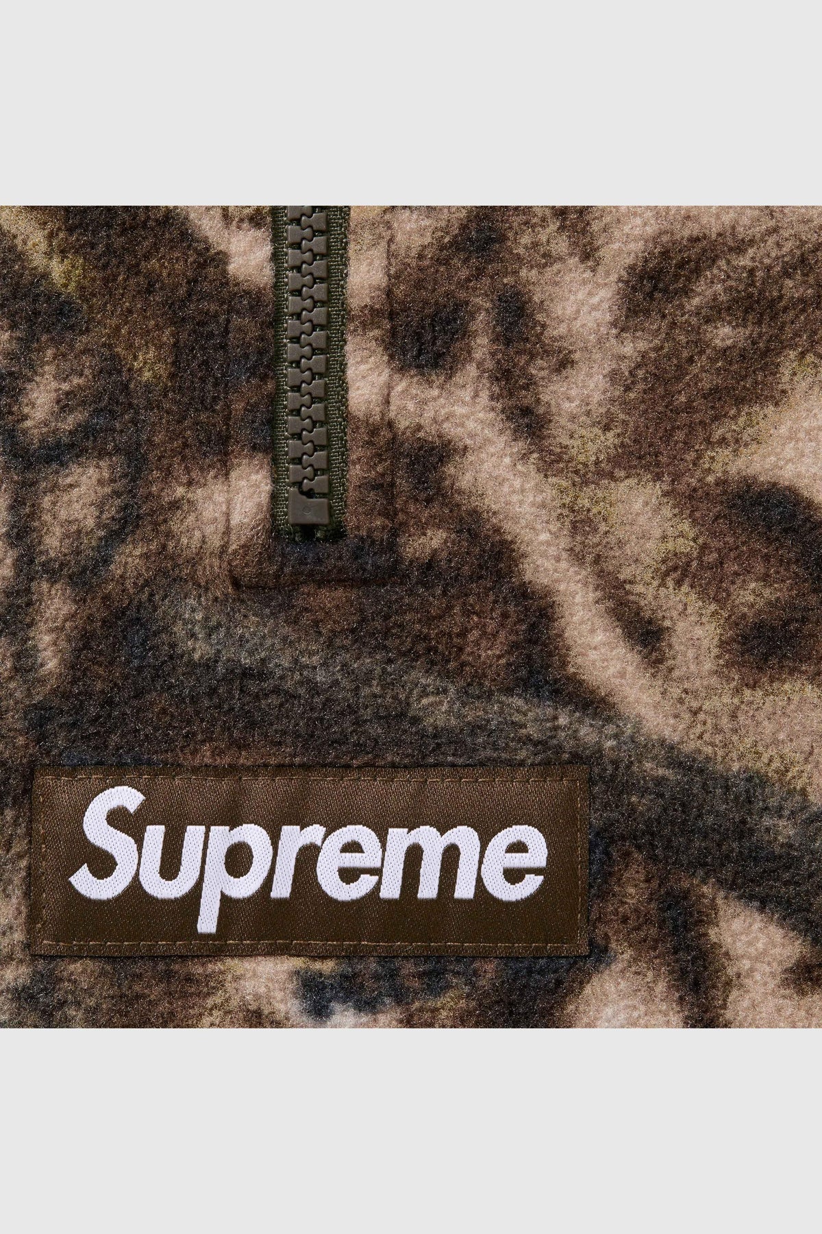 Supreme Supreme Polartec Face Mask Half Zip Hooded Sweatshirt (SS25) - TrueTimber® Koda Camo