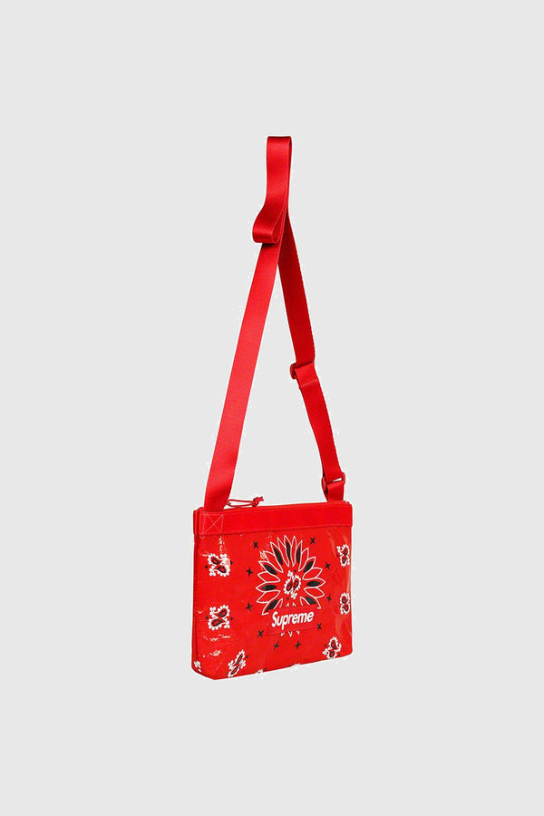 Supreme Bandana Tarp Side Bag Red