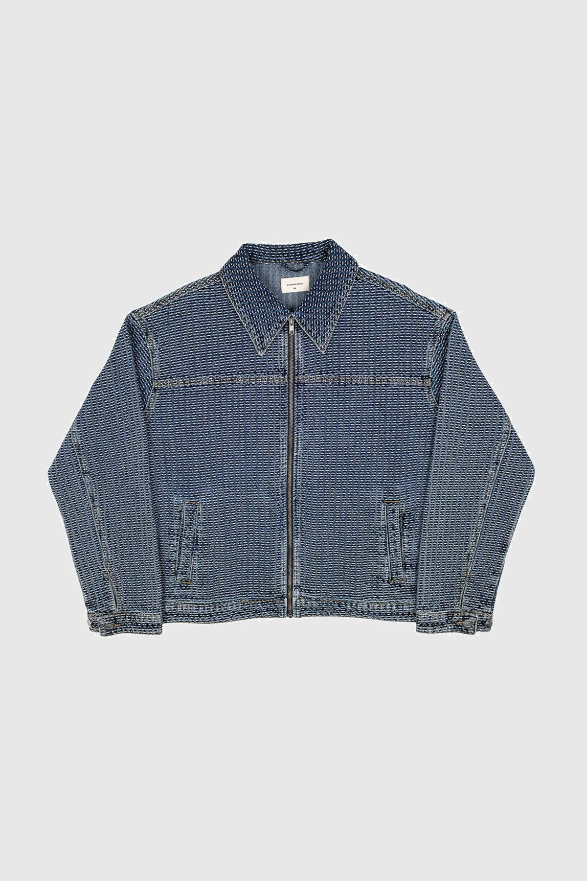 Common Hype Commons Threaded Denim Jacket - Blue