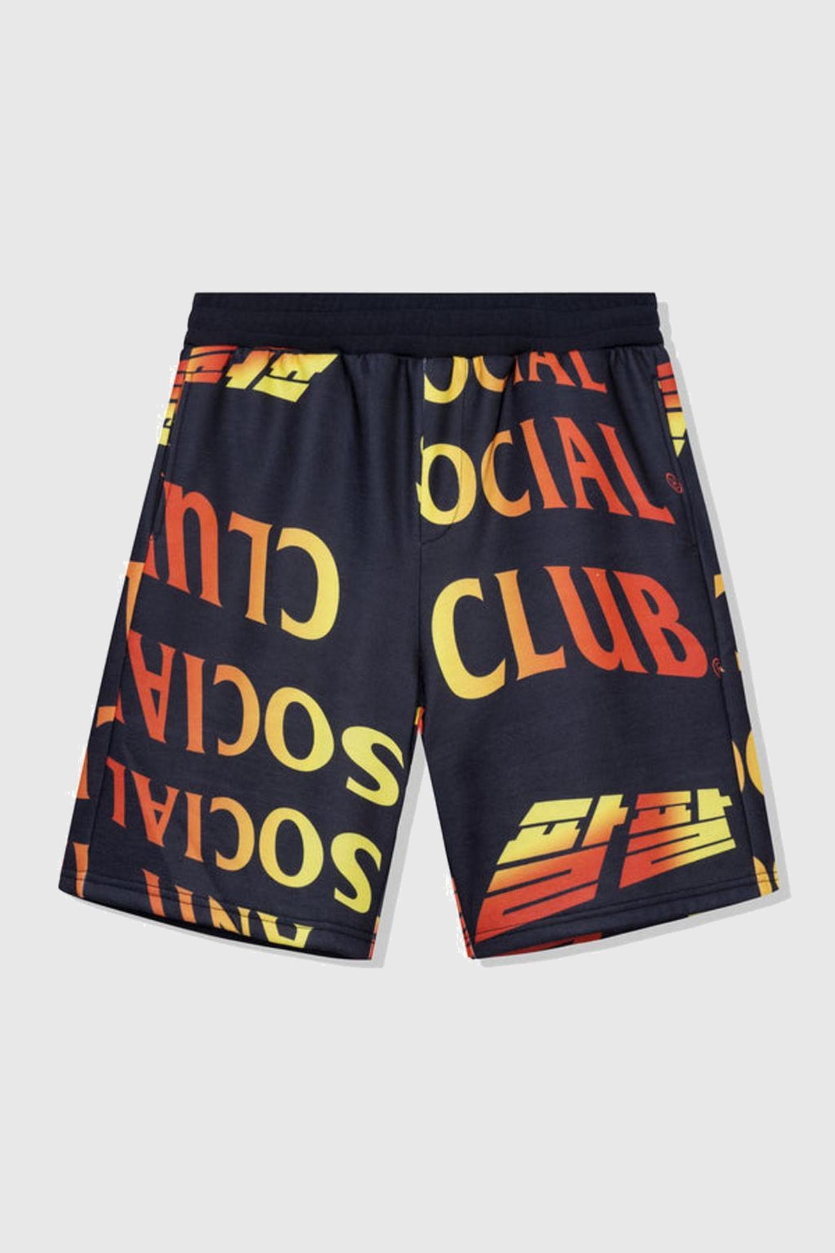 Anti Social Social Club Whisped Terry Fleece Shorts Black