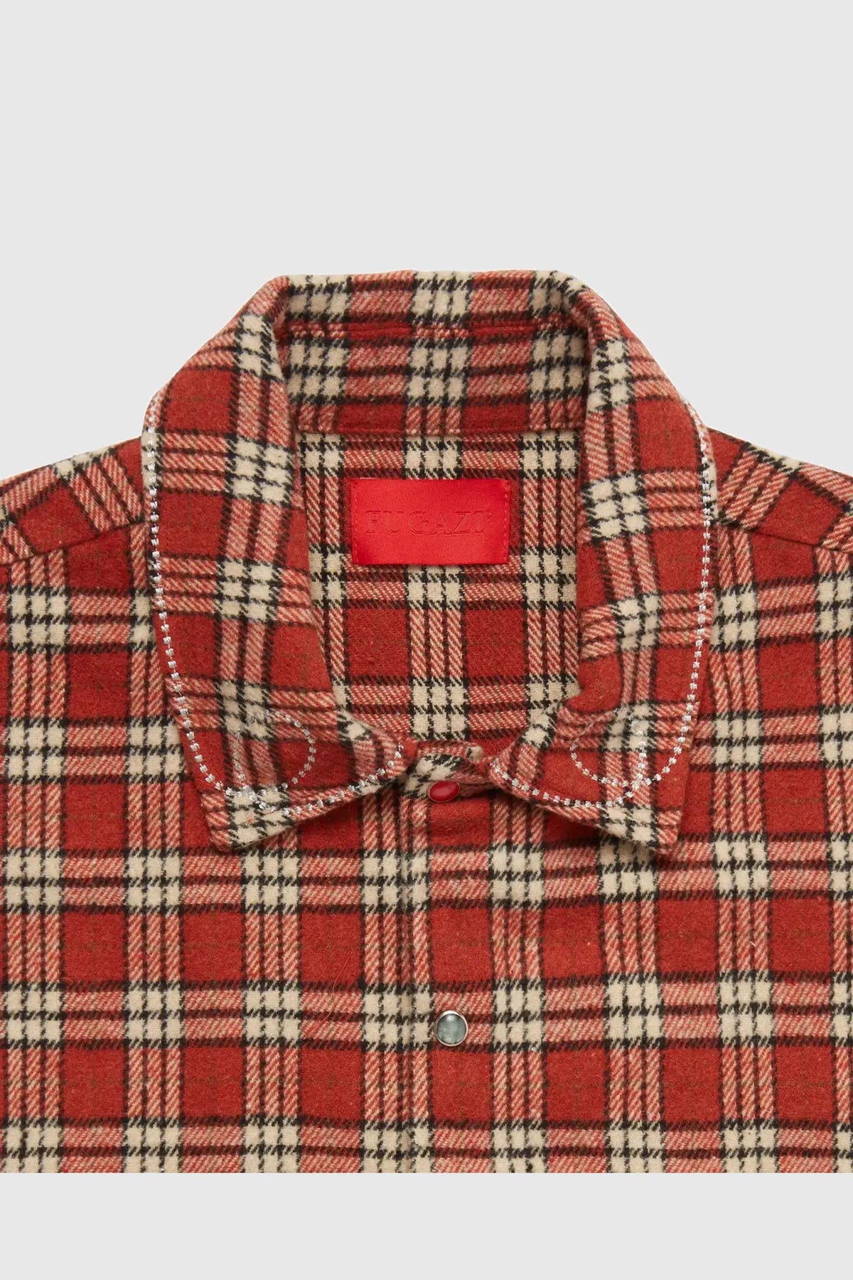 Fugazi Stone Snap Flannel Red