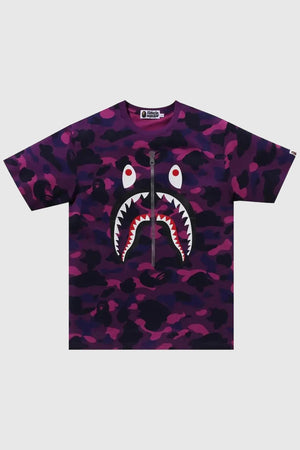 BAPE Color Camo Shark Tee Purple
