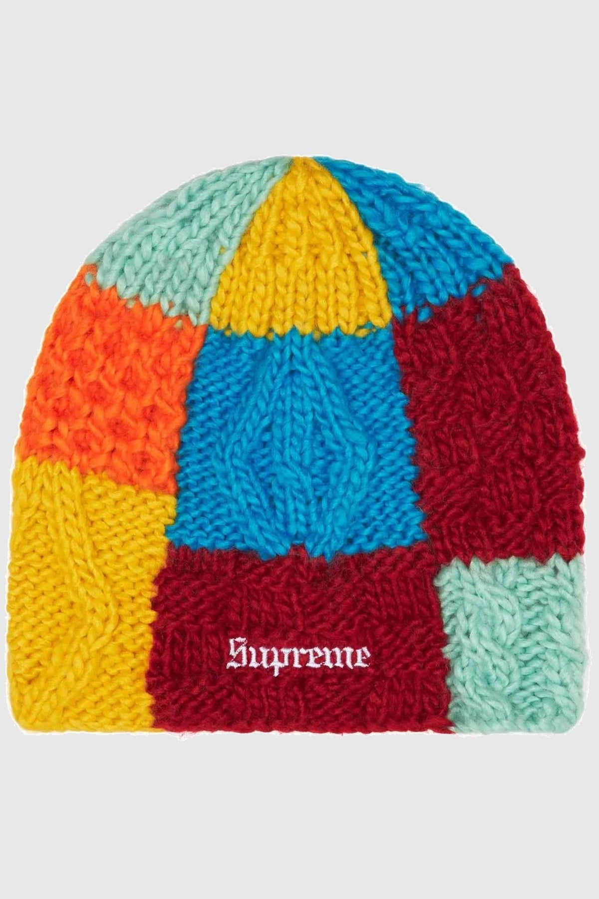 Supreme Block Knit Beanie Multicolor