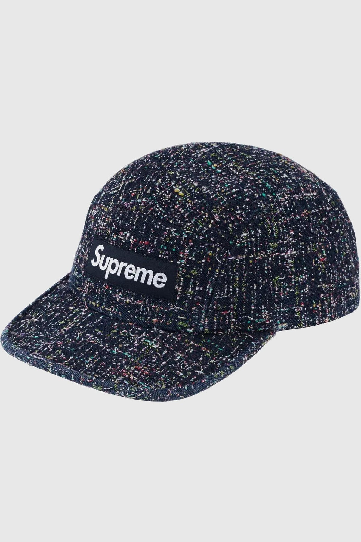 Supreme Denim Boucle Camp Cap Indigo