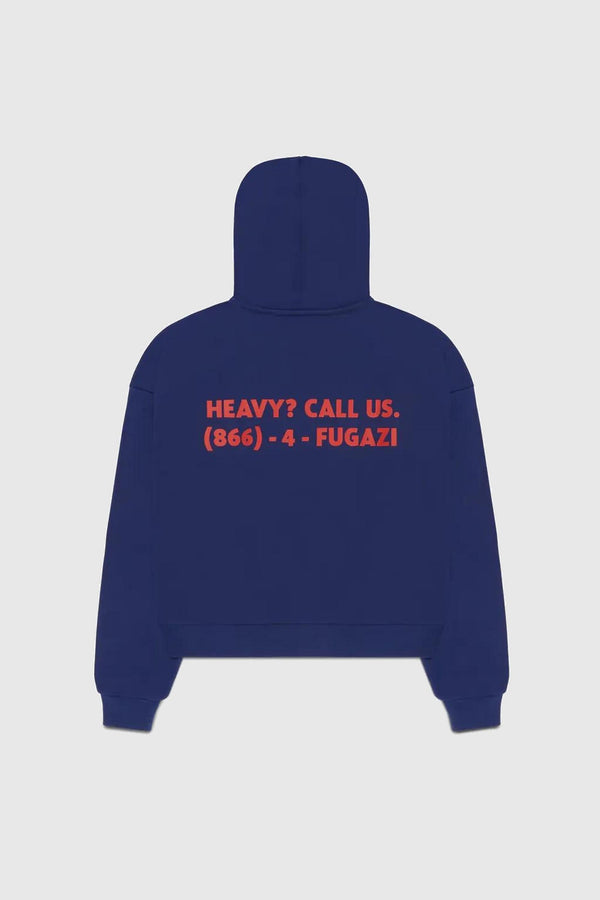Fugazi Beam Zip Up Hoodie Navy
