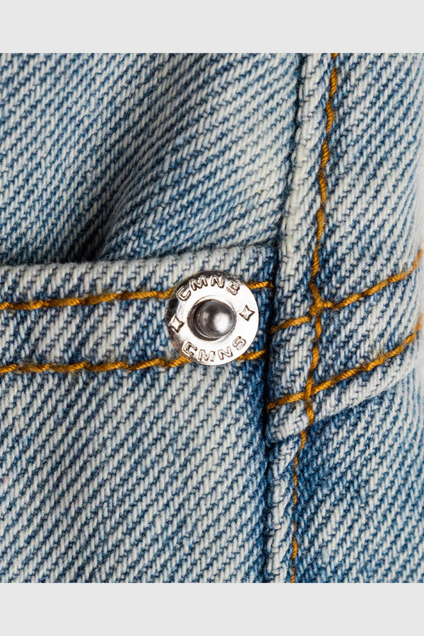 Common Hype Star Washed Denim Short - Iceberg