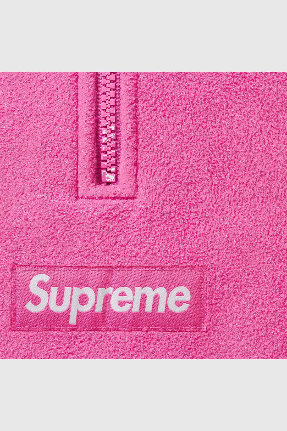 Supreme Supreme Polartec Face Mask Half Zip Hooded Sweatshirt (SS25) - Pink