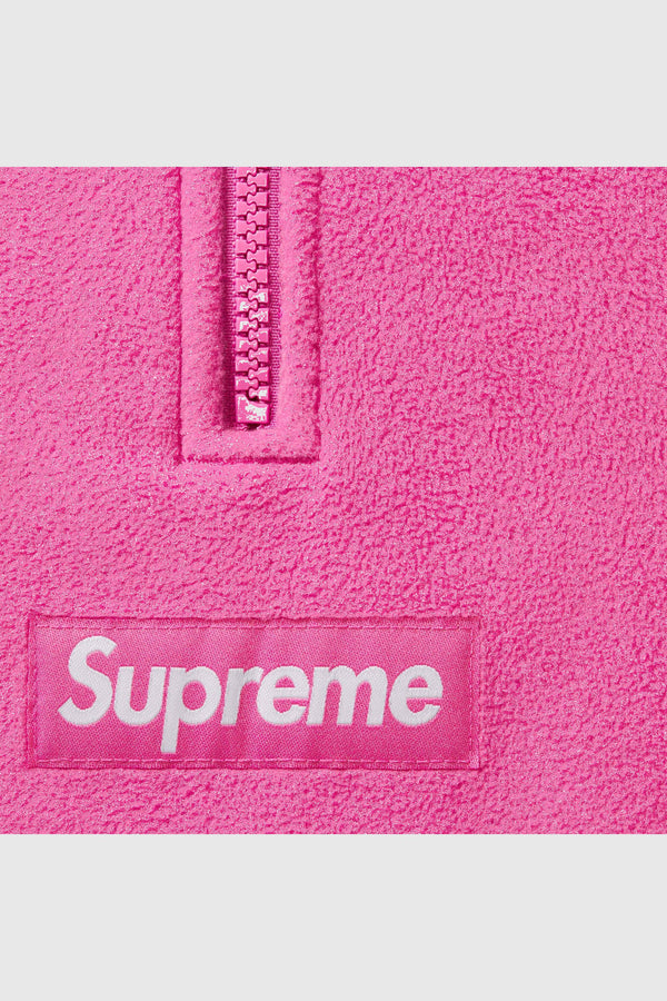 Supreme Supreme Polartec Face Mask Half Zip Hooded Sweatshirt (SS25) - Pink