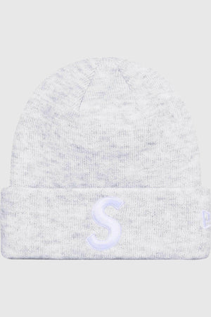 Supreme New Era S Logo Beanie Ash Grey