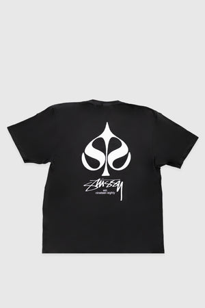 Stussy Spade Tee Pigment Dyed - Black