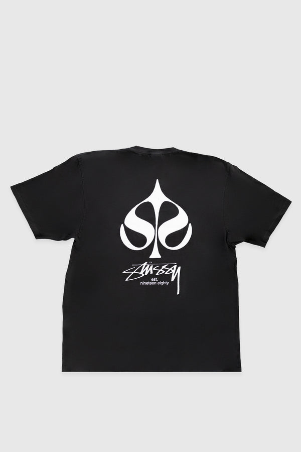 Stussy Spade Tee Pigment Dyed - Black