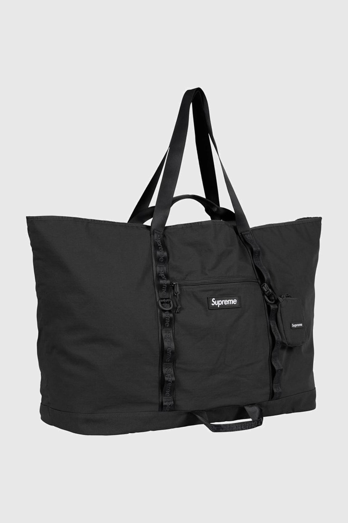 Supreme X-Large Tote Bag + Utility Pouch (SS26) - Black
