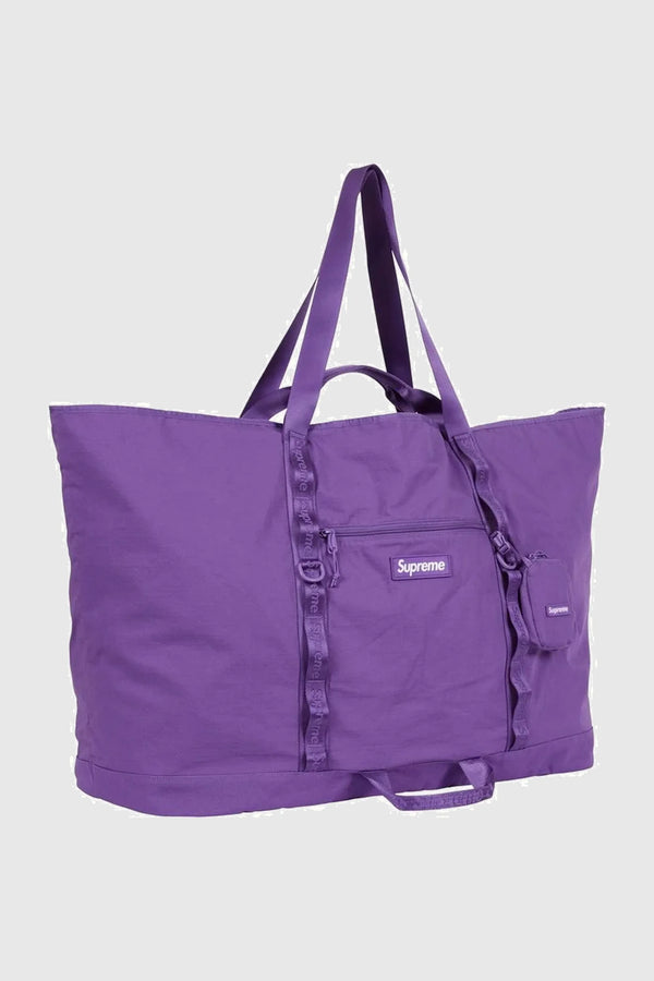 Supreme X-Large Tote Bag + Utility Pouch (SS26) - Purple