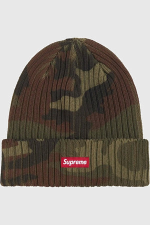 Supreme Overdyed Beanie (SS26) - Woodland Camo