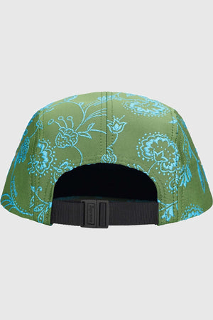 Supreme Floral Jacquard Camp Cap Green