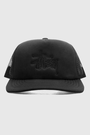 Stussy Big Basic Trucker Cap Sc - Shadow Black