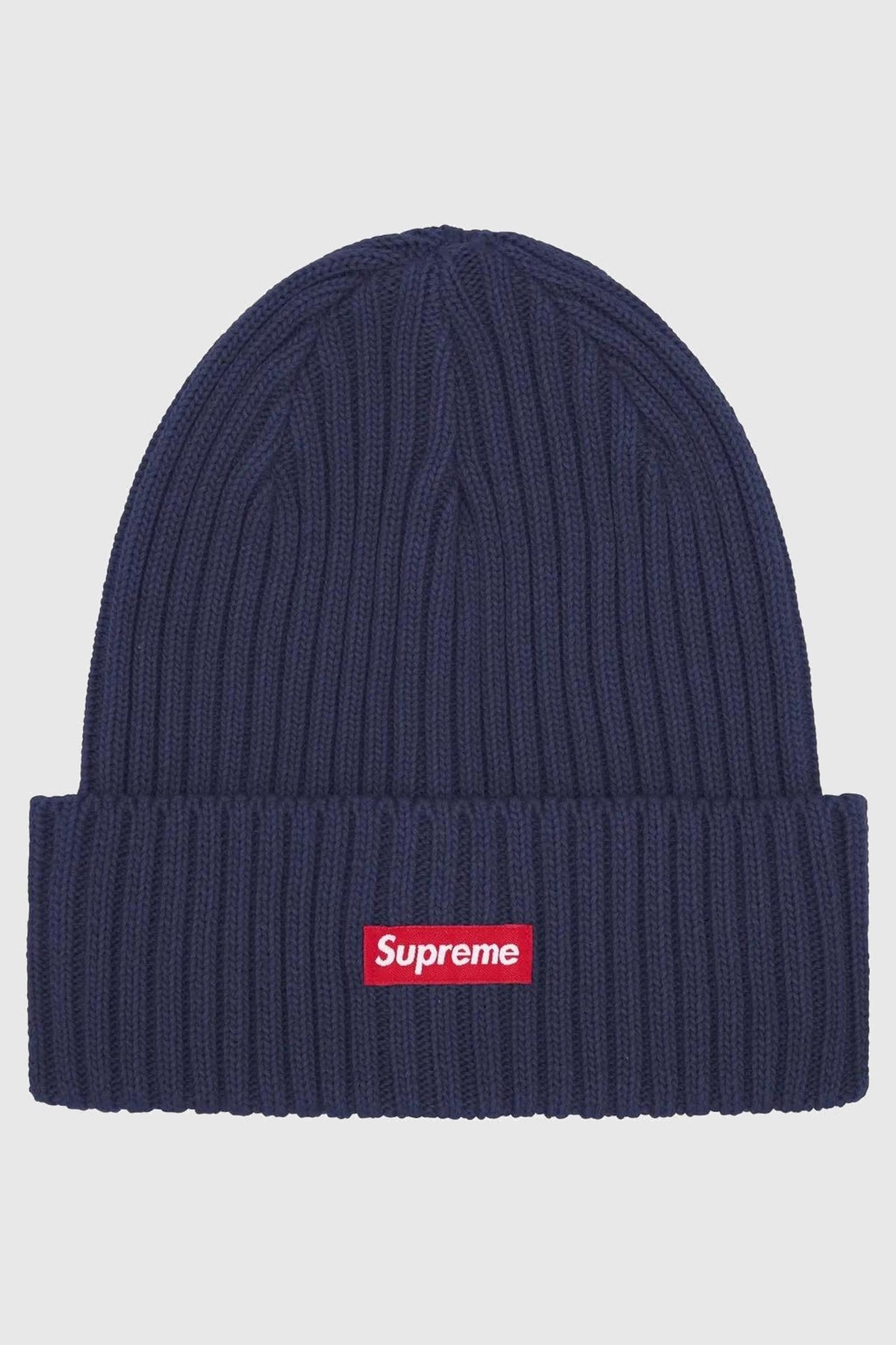 Supreme Overdyed Beanie Light Navy