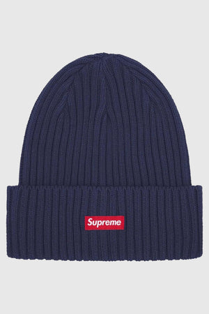 Supreme Overdyed Beanie Light Navy