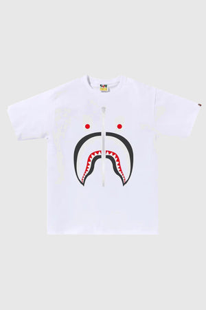 BAPE Mad Shark Tee White