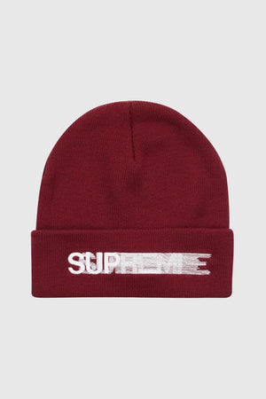 Supreme Motion Logo Beanie (SS23) Burgundy
