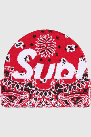 Supreme Big Logo Beanie Red Bandana