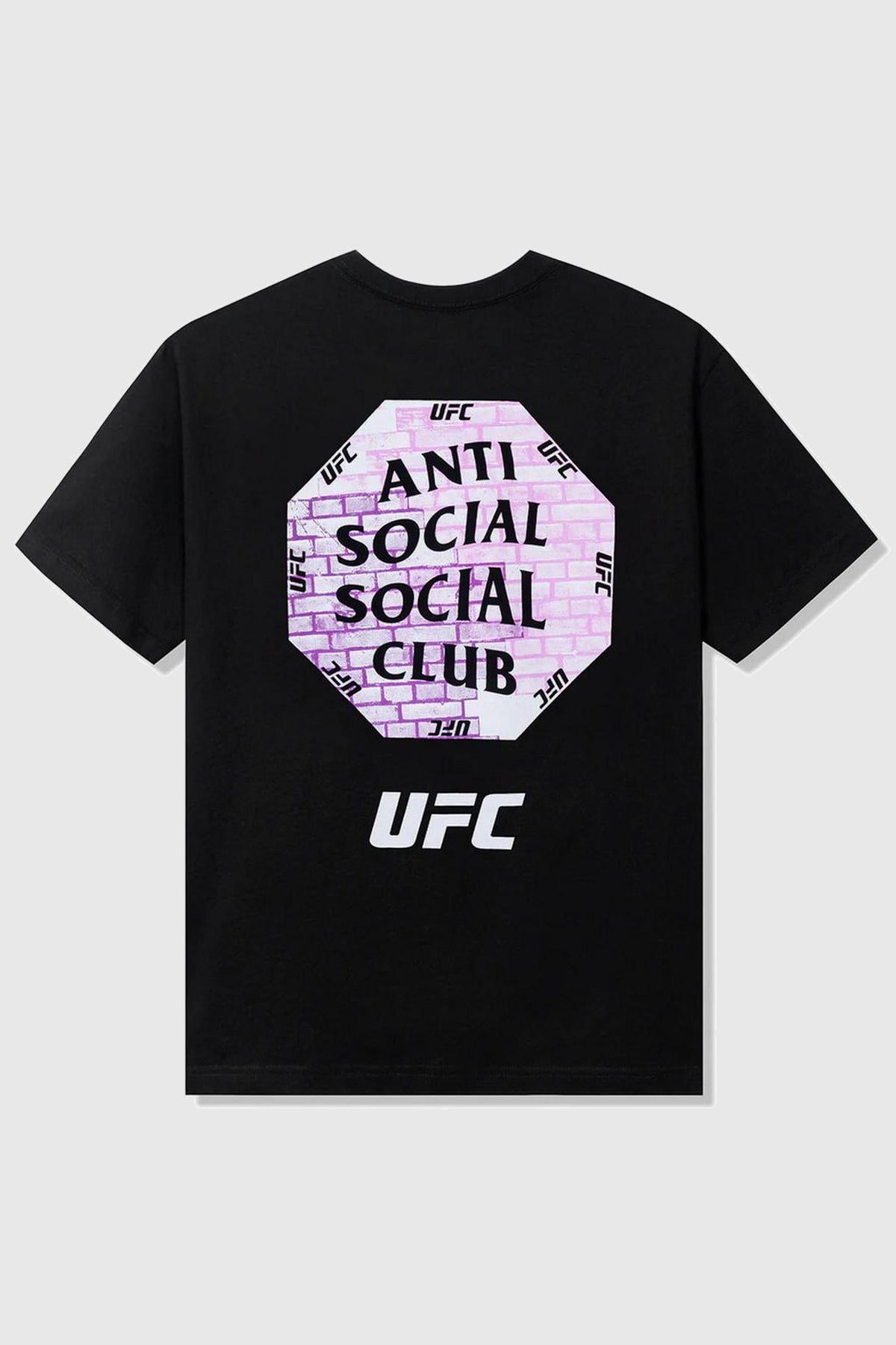 Anti Social Social Club X UFC Conned Tee Black