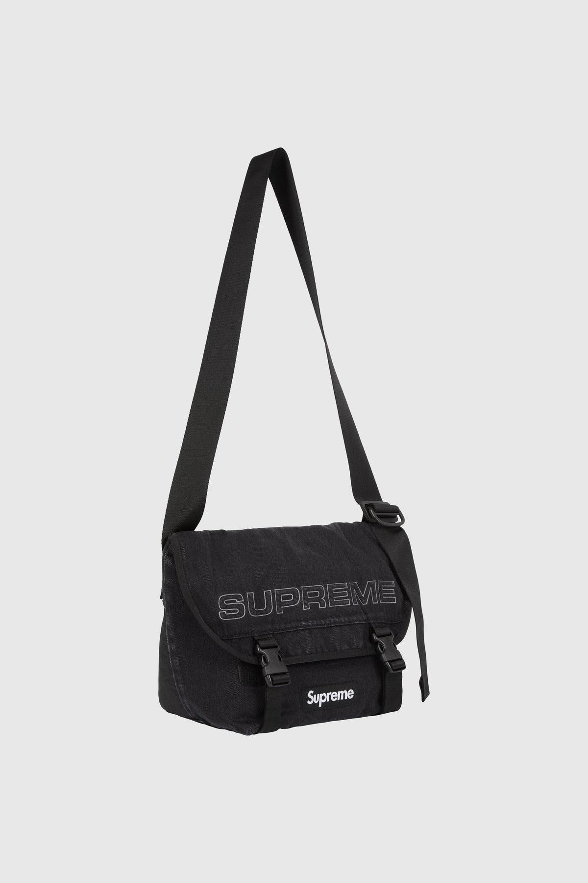 Supreme Supreme Denim Messenger Bag (SS25) - Black