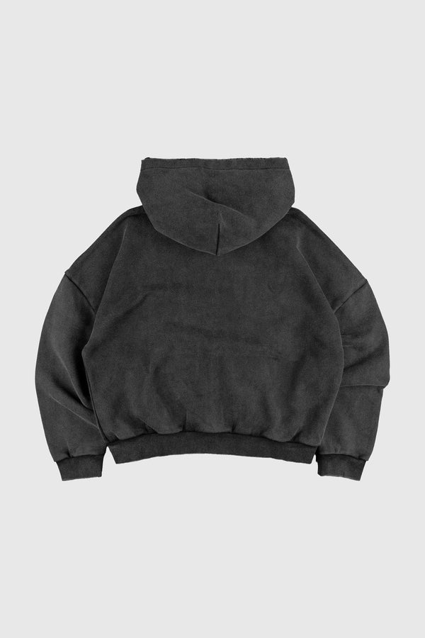 Common Hype Varsity Zip Up Hoodie - Black