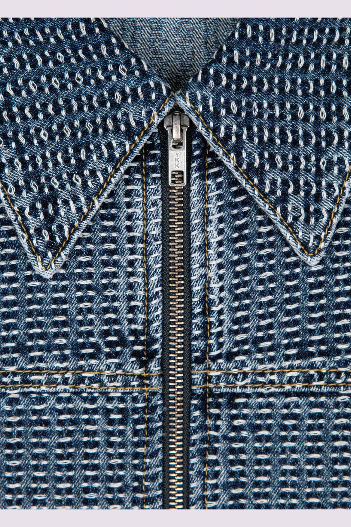 Common Hype Commons Threaded Denim Jacket - Blue