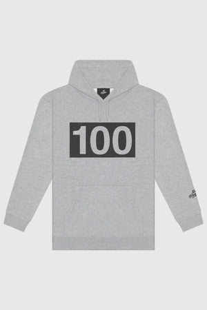 100 Thieves Numbers Hoodie Grey