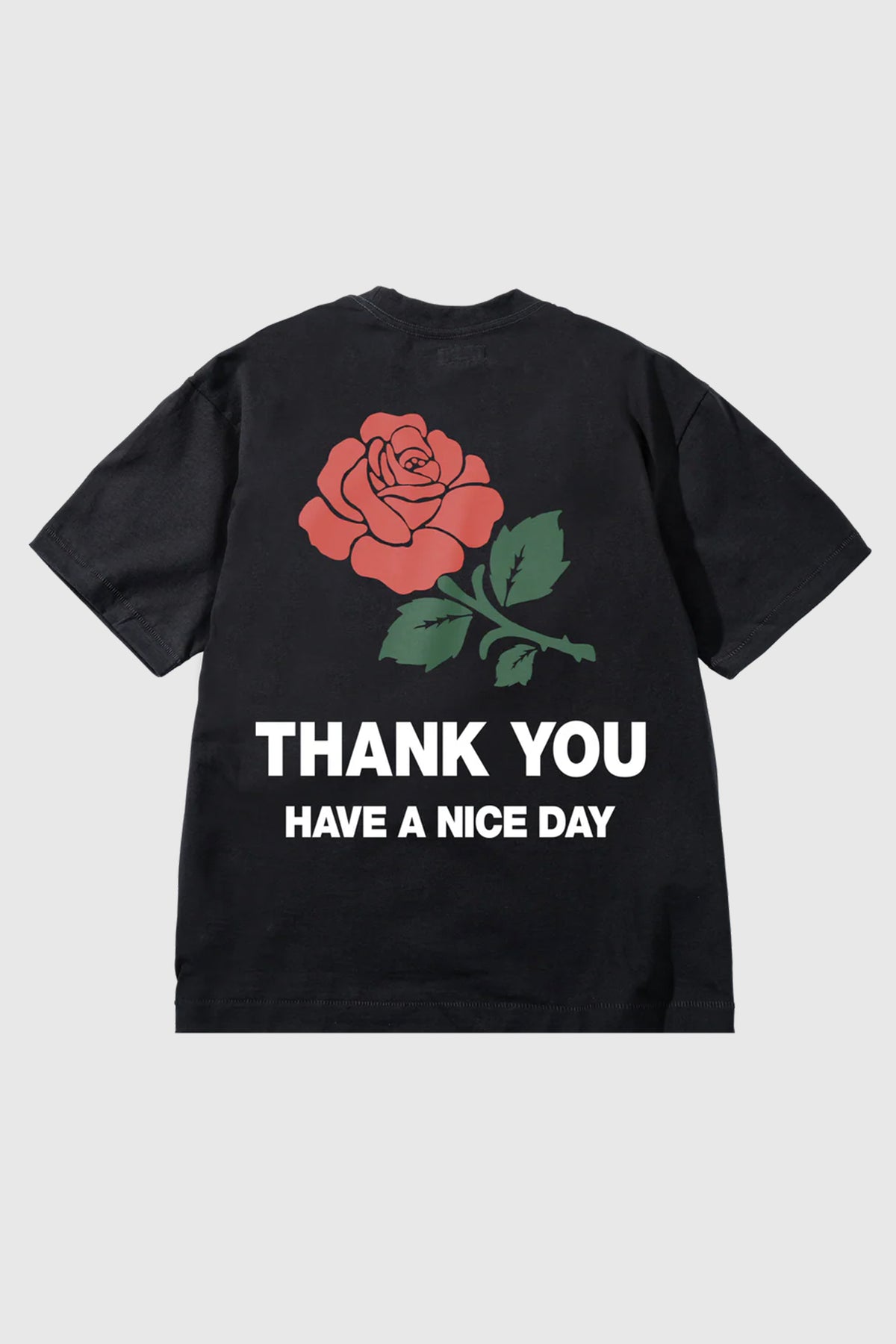 Market Thank You Rose T-Shirt - Jet Black
