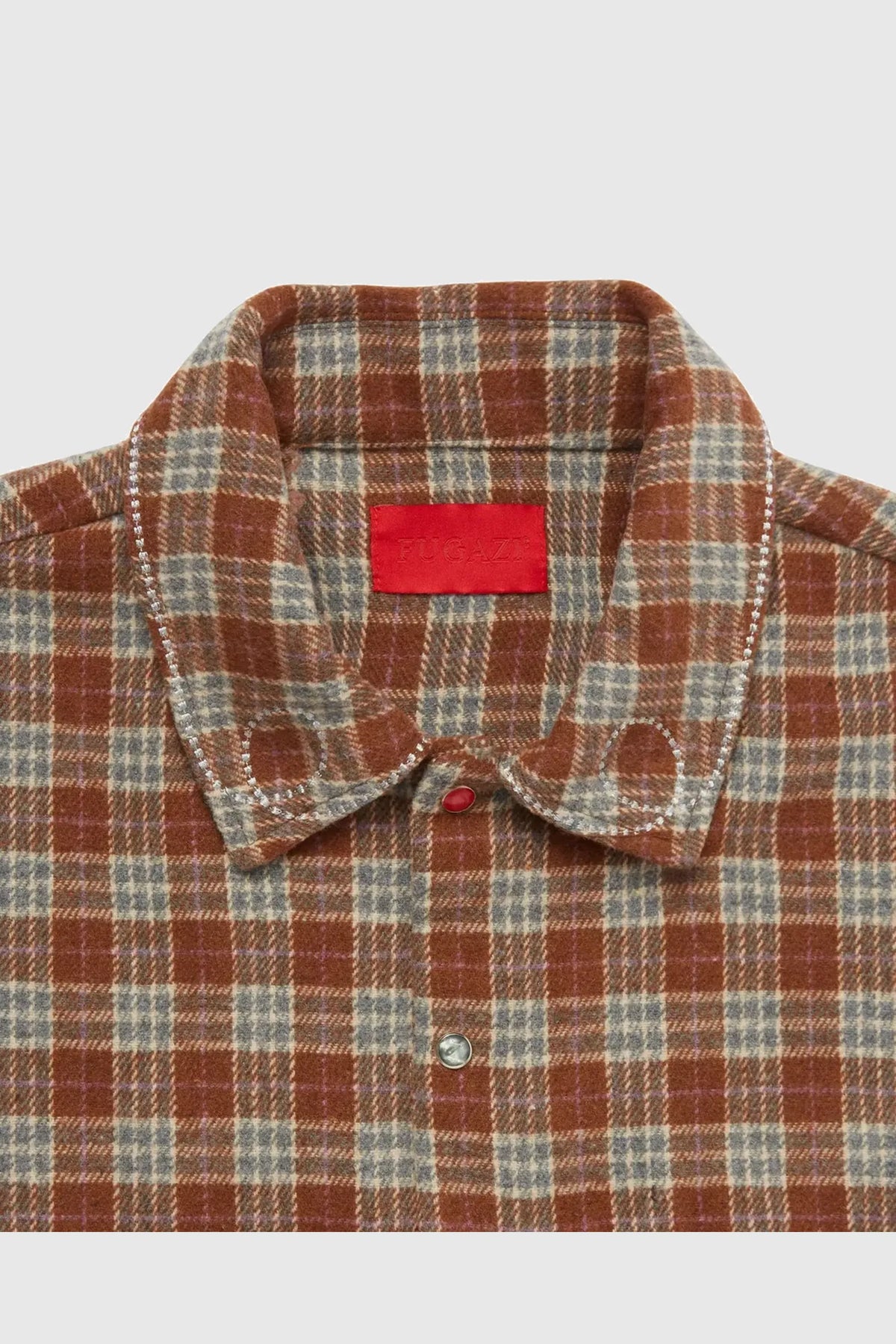Fugazi Stone Snap Flannel Brown