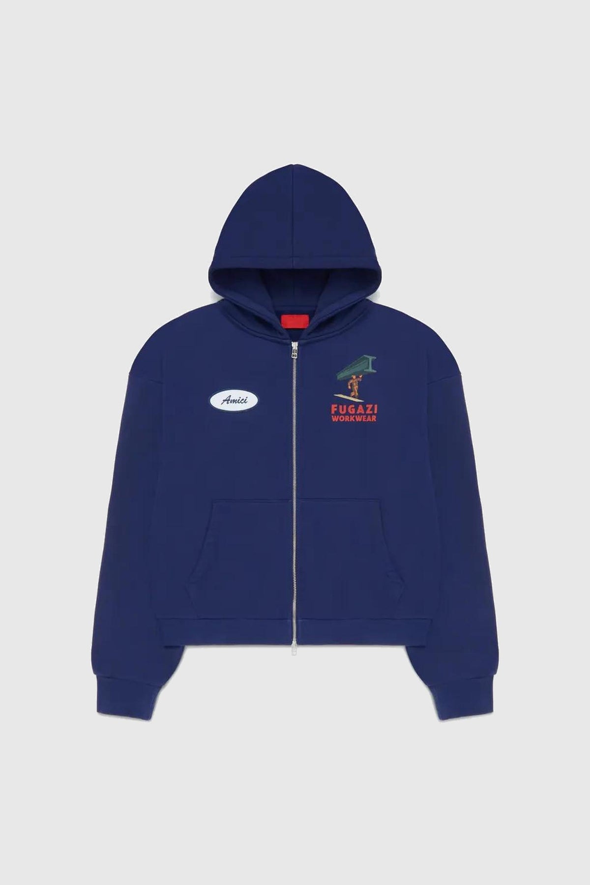 Fugazi Beam Zip Up Hoodie Navy