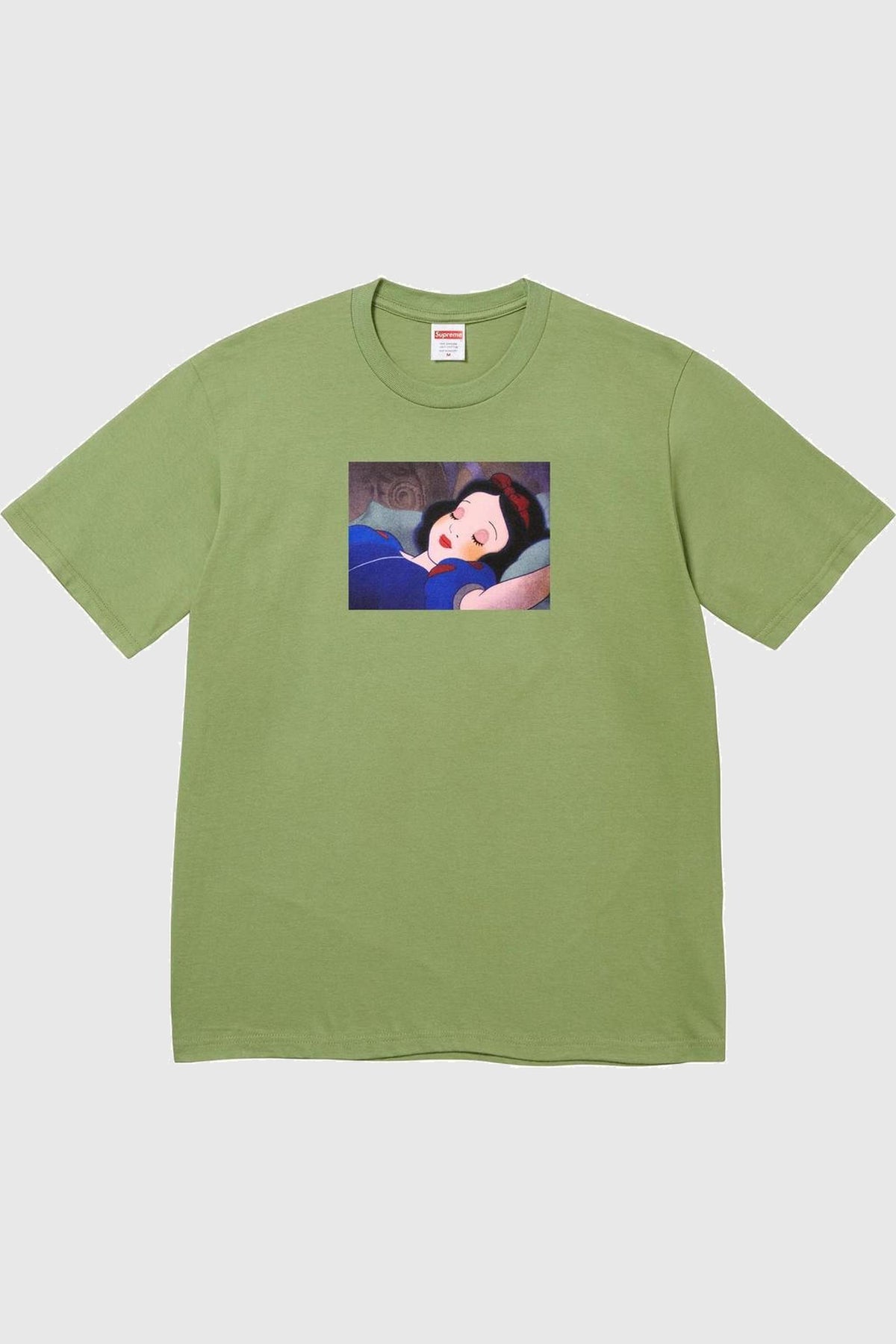Supreme Snow White Tee Olive