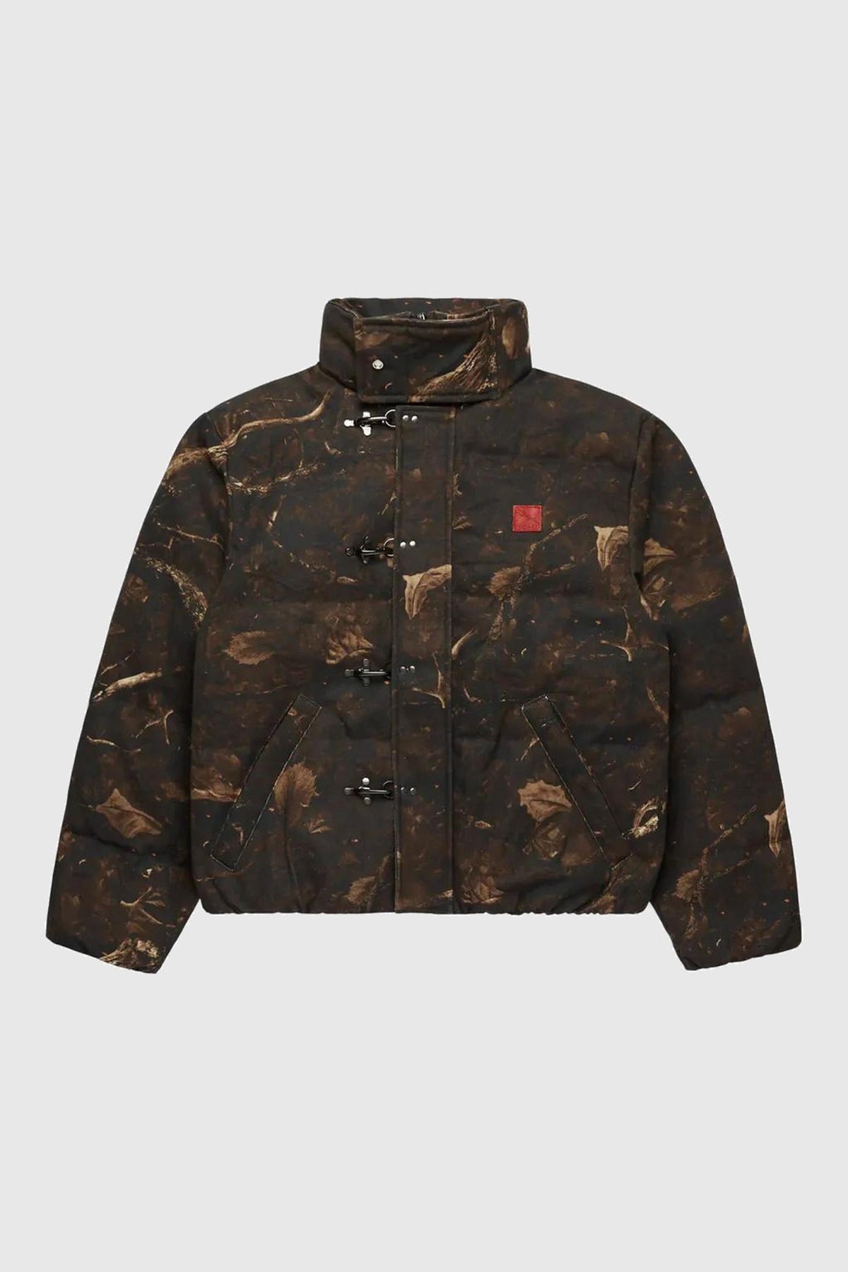 Fugazi Sniper Camo Puffer Jacket Brown