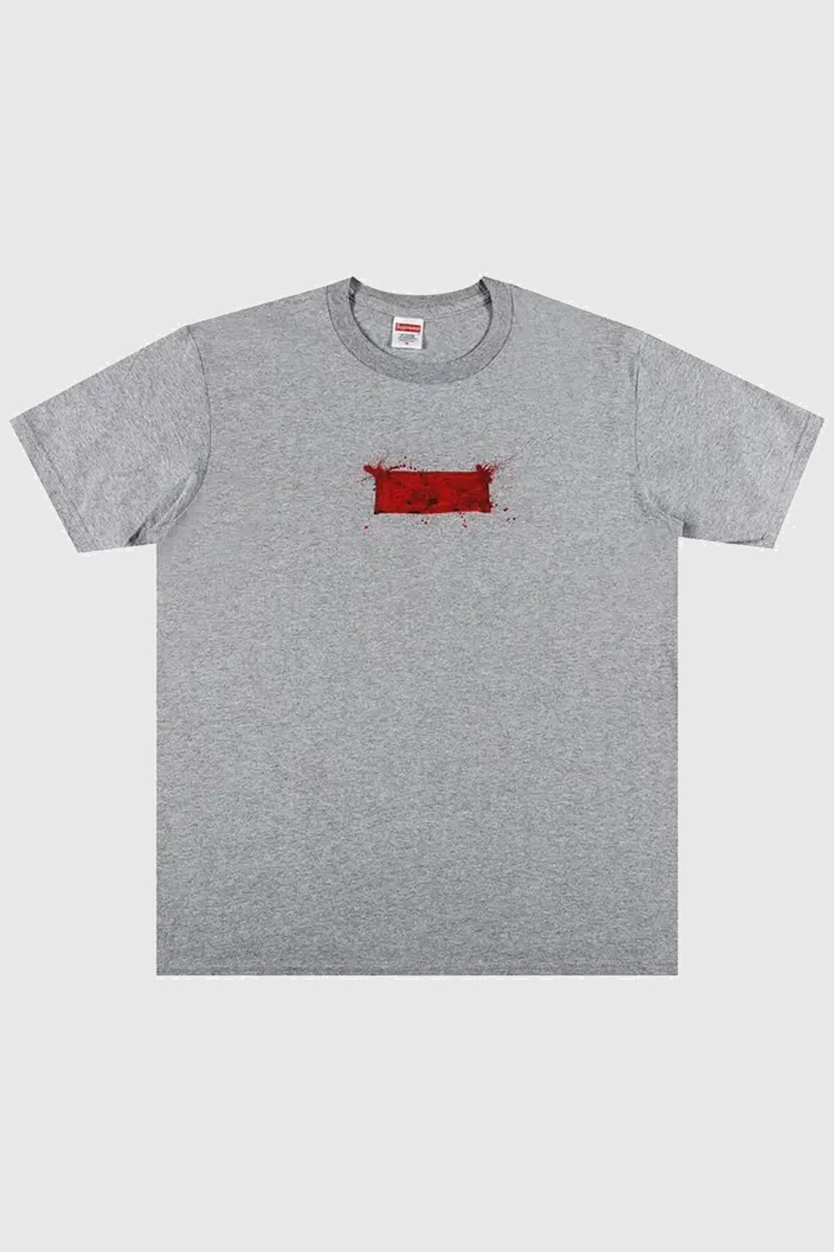 Supreme Ralph Steadman Box Logo Tee Heather Grey