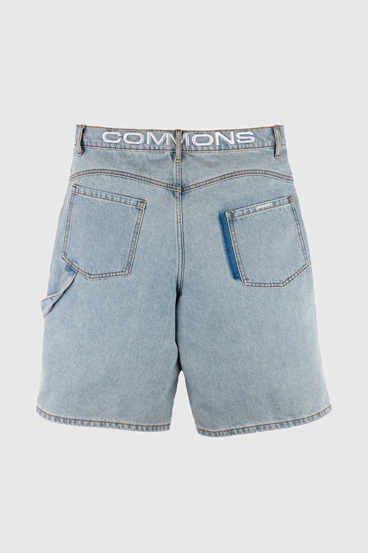 Common Hype Star Washed Denim Short - Iceberg