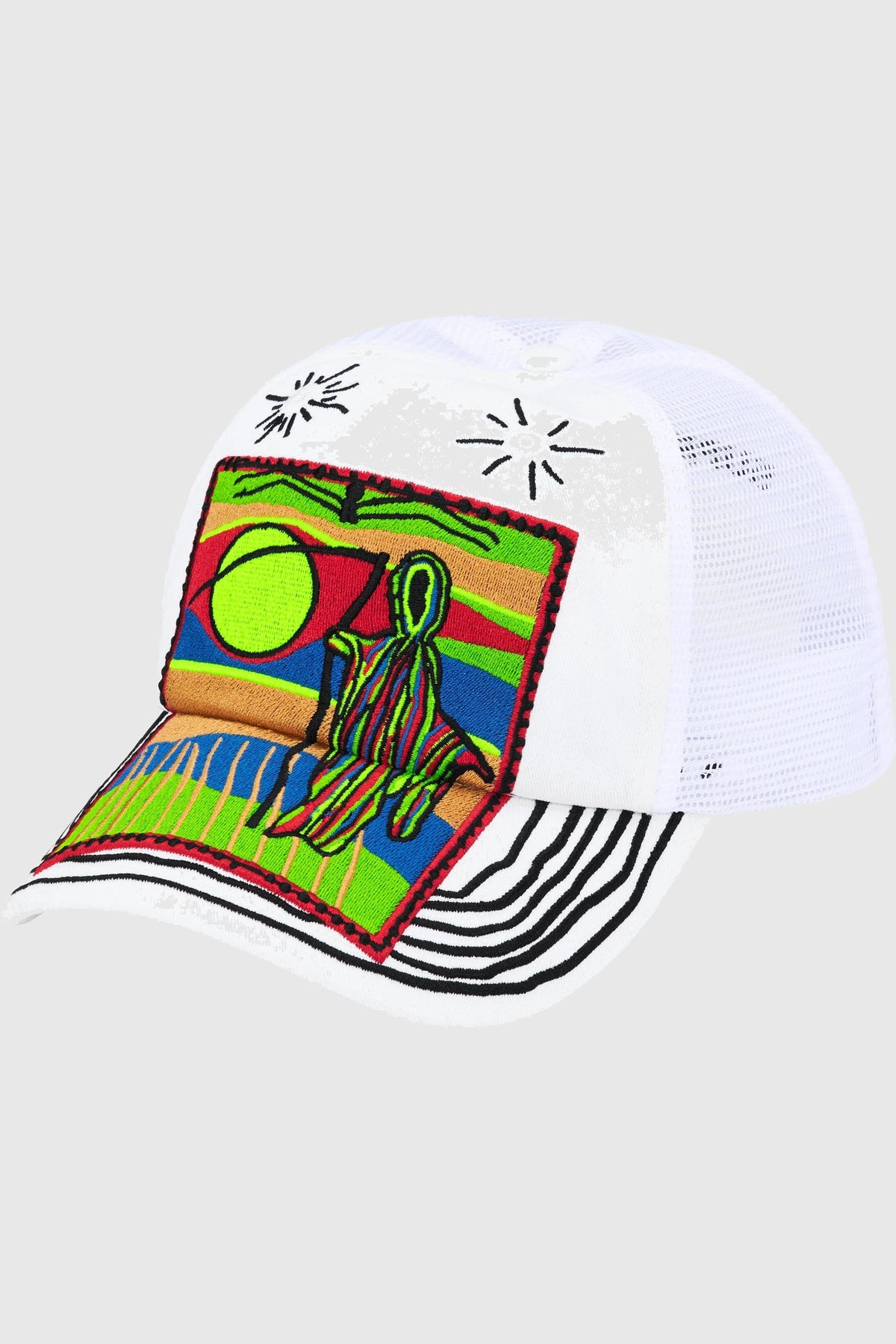Supreme Reaper Mesh Back 6-Panel (SS25) - White