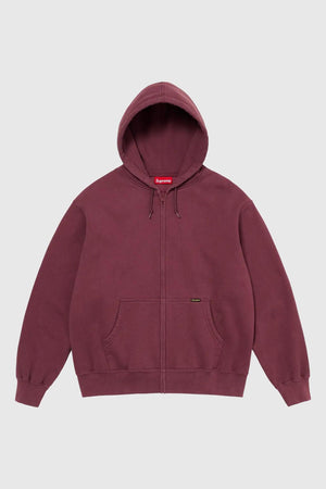 Supreme Work Zip Up Hooded Sweatshirt Maroon