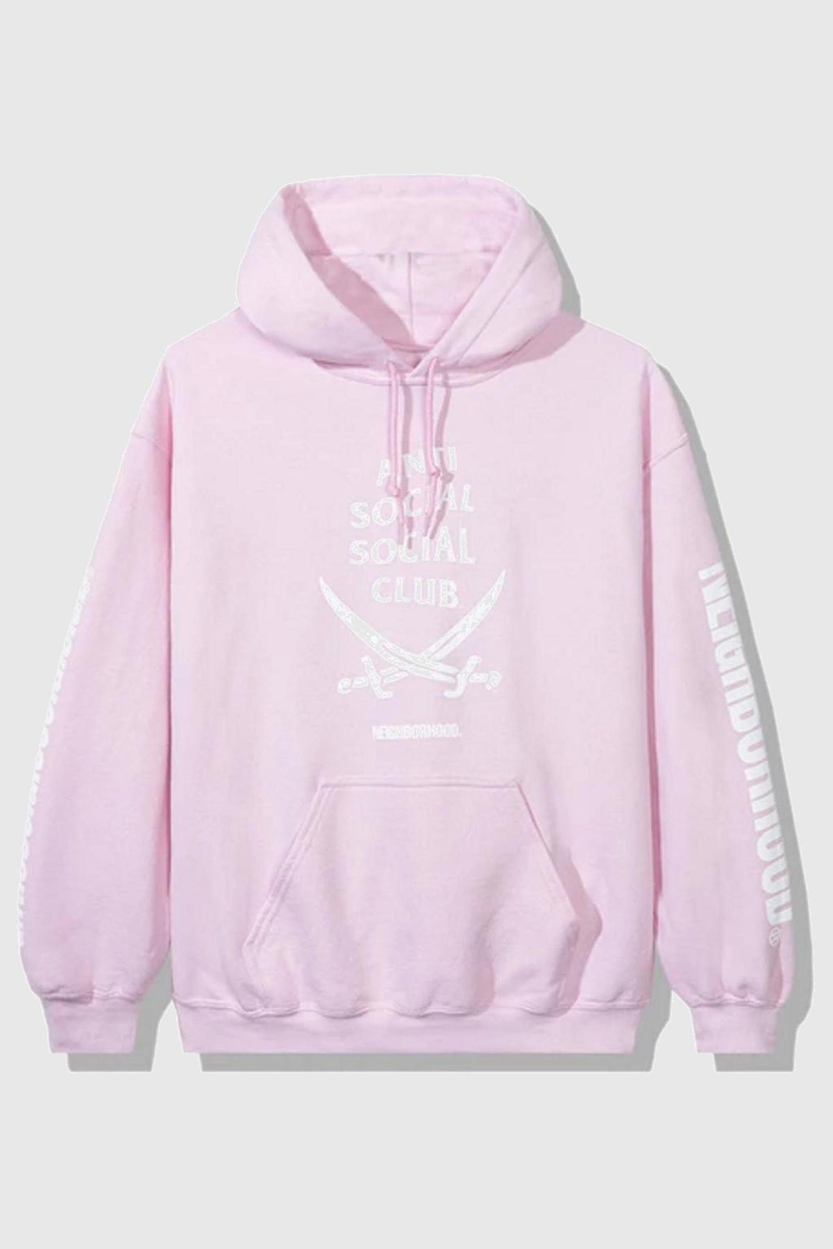 Anti Social Social Club x Neighborhood 6IX Hoodie Pink