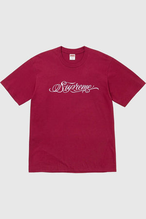 Supreme Script Tee Cardinal